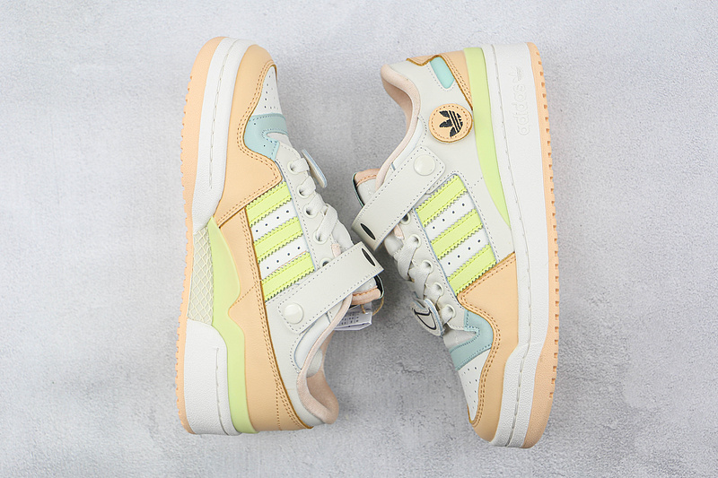 Forum 84 Low Shoes Chalk White/Yellow Tint/Glow Orange 11