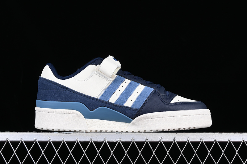 Adidas Forum 84 Low Shoes Cloud White/Navy Blue/Blue 5