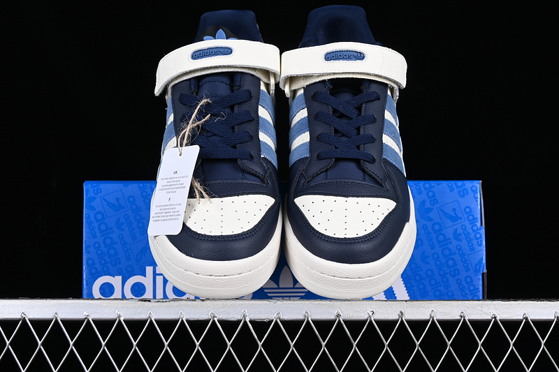 Adidas Forum 84 Low Shoes Cloud White/Navy Blue/Blue 13