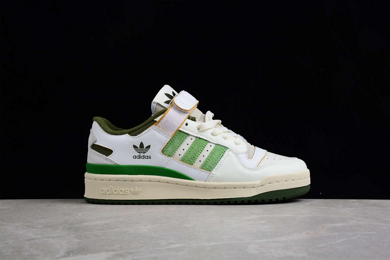 Forum 84 Low Shoes Cloud White/Black/Green 3