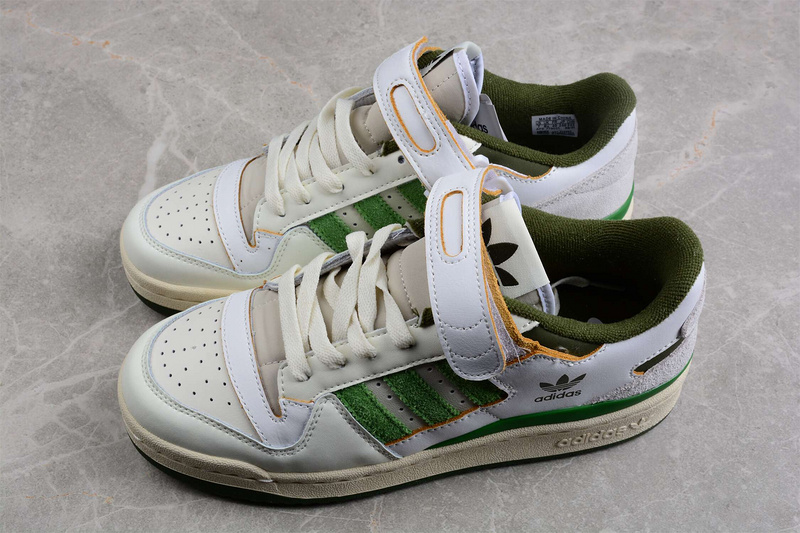 Forum 84 Low Shoes Cloud White/Black/Green 13