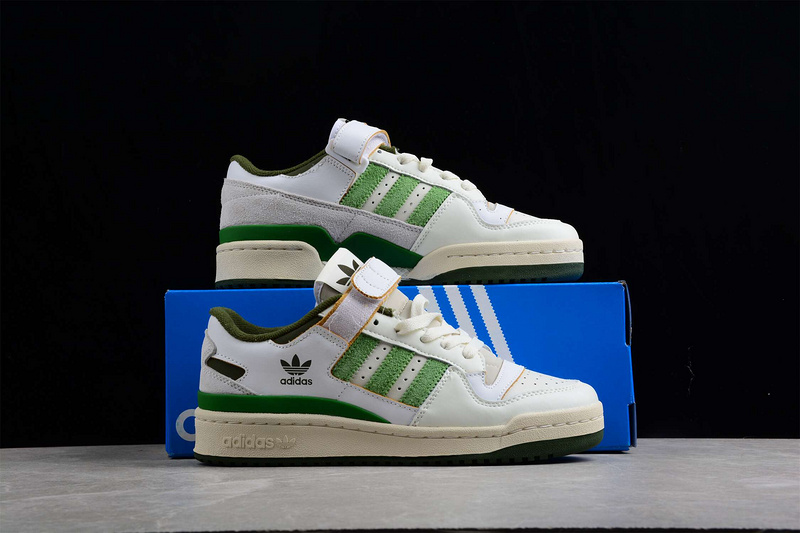 Forum 84 Low Shoes Cloud White/Black/Green 33