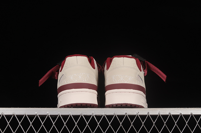 Forum 84 Low Chalk White/Core Burgundy 11