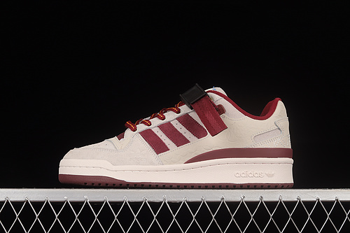 Forum 84 Low Chalk White/Core Burgundy 27