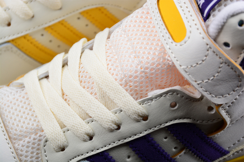 Forum 84 High Lakers Cream White/Collegiate Purple-Collegiate Gold 7