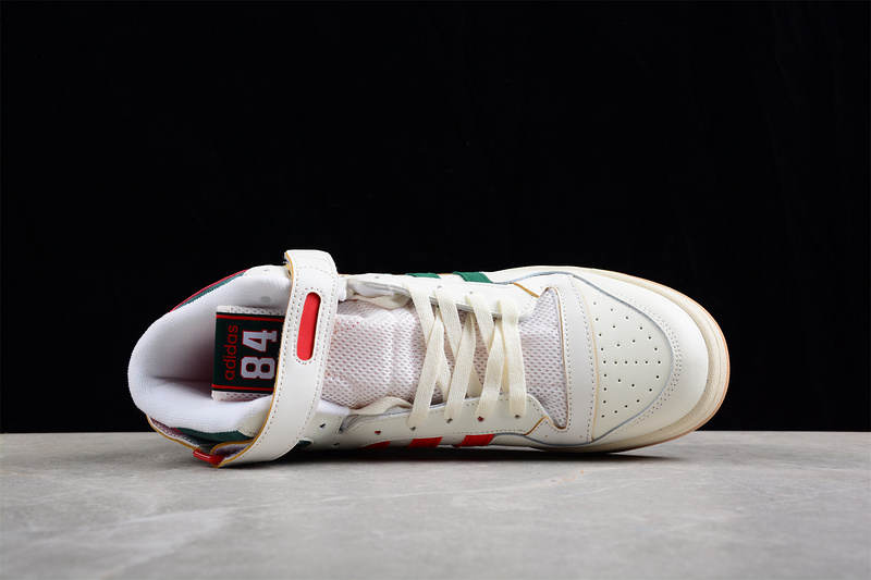 Forum 84 High Bucks Shoes Cloud White/Green/Red 15