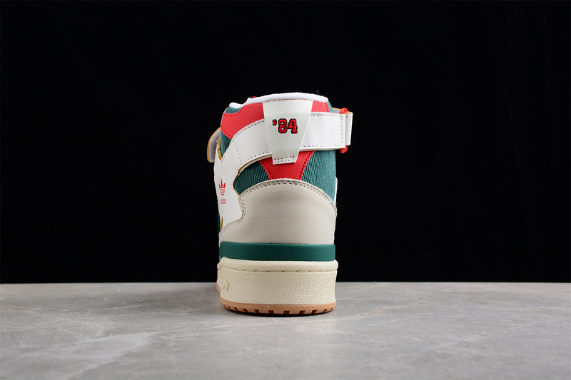 Forum 84 High Bucks Shoes Cloud White/Green/Red 21