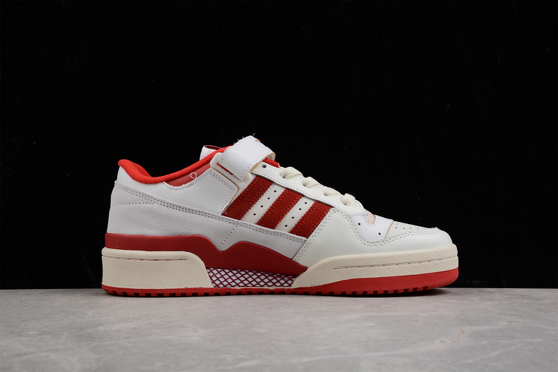 Forum 84 Low White/Red/White 5