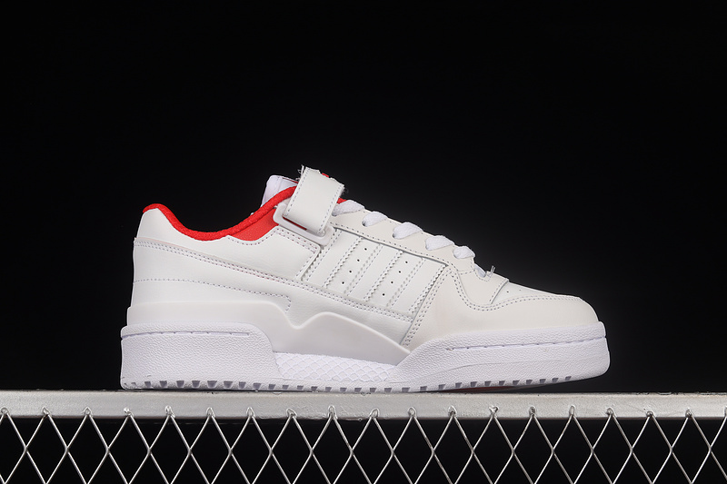 Forum 84 Low White/White/Red 5