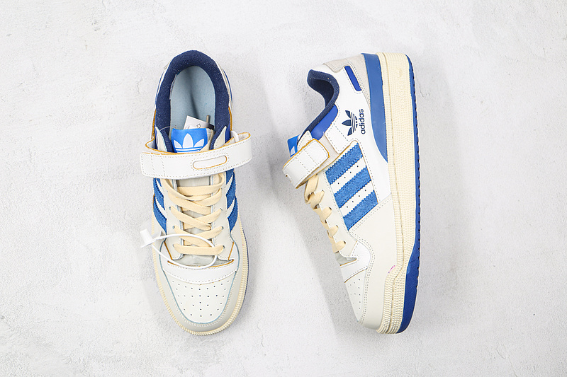 Forum 84 Low Bright Blue Off White/Off White/Bright Blue 7