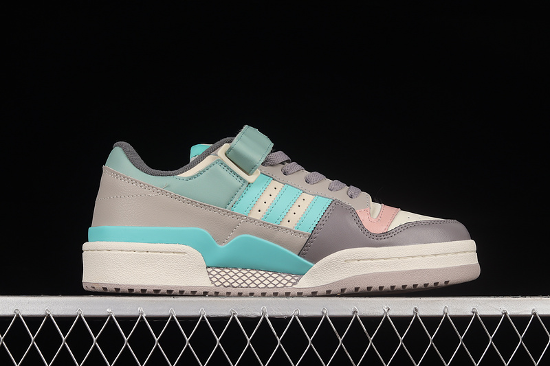 Forum 84 Low Shoes Grey/Green/Pink 3