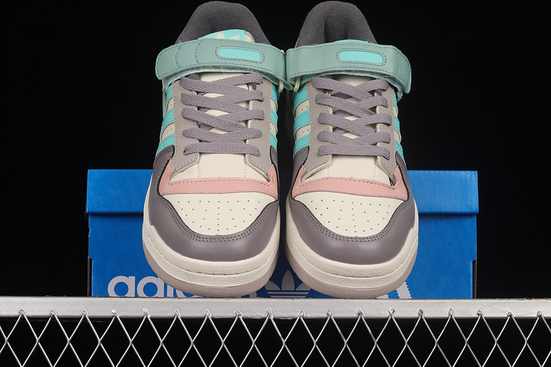 Forum 84 Low Shoes Grey/Green/Pink 15