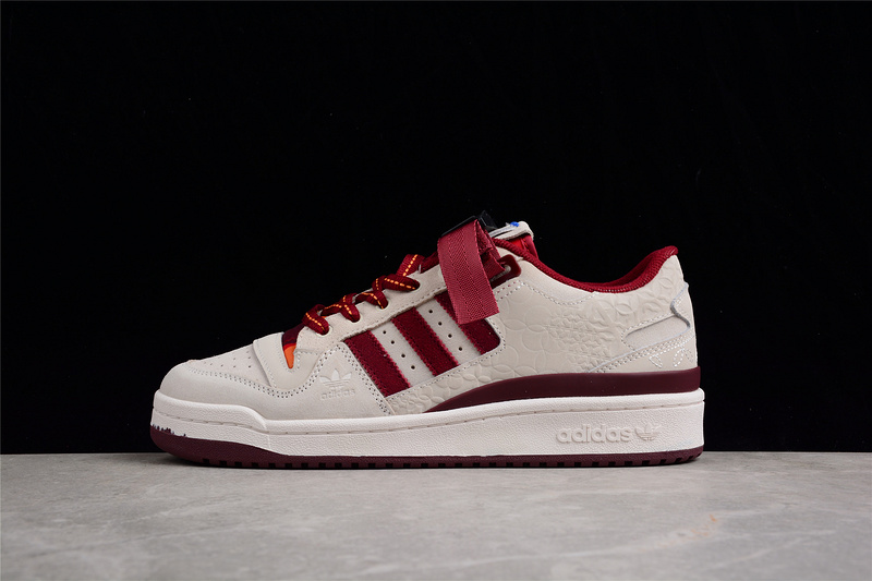 Forum Low Shoes Chalk White/Collegiate Burgundy/Altered Amber 3