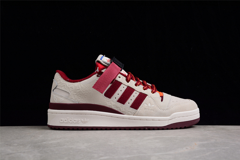 Forum Low Shoes Chalk White/Collegiate Burgundy/Altered Amber 27