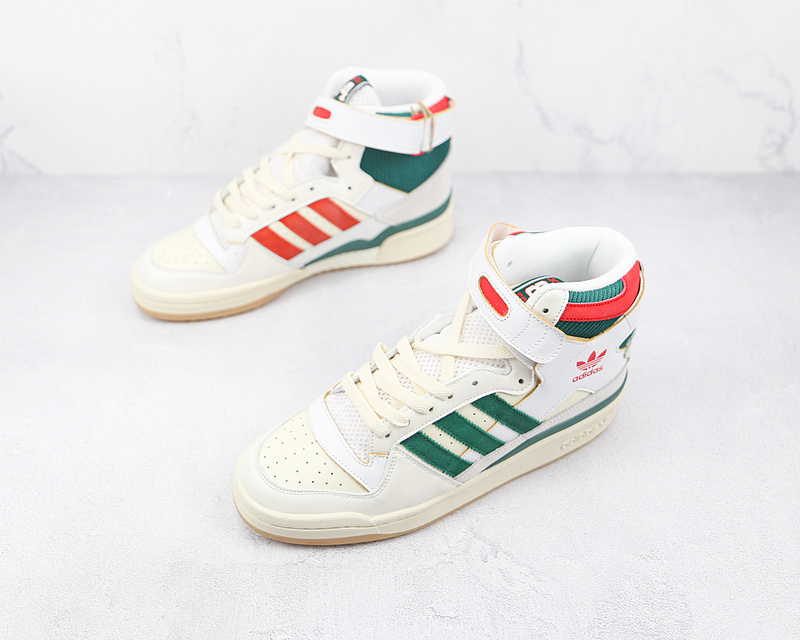 Forum 84 High Bucks White/Green/Red 15