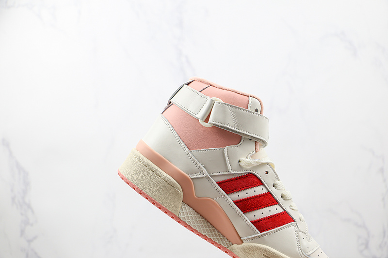 Forum 84 High White/University Red/Pink 9