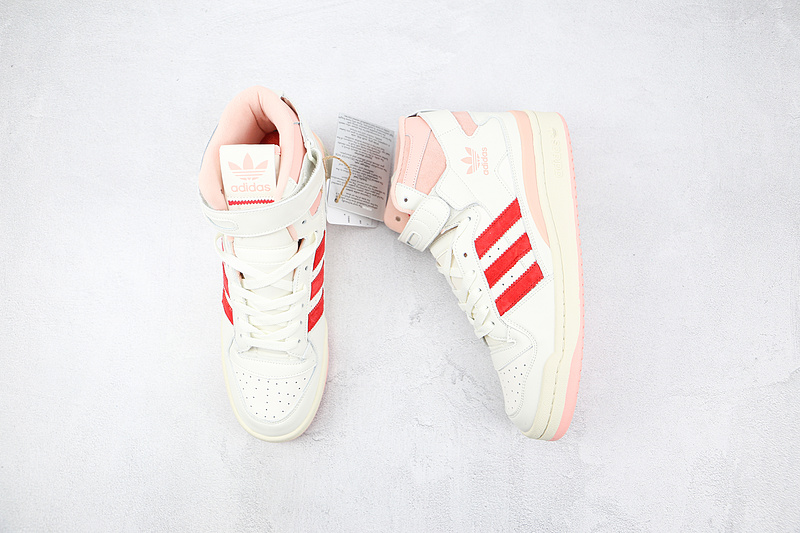 Forum 84 High White/University Red/Pink 11