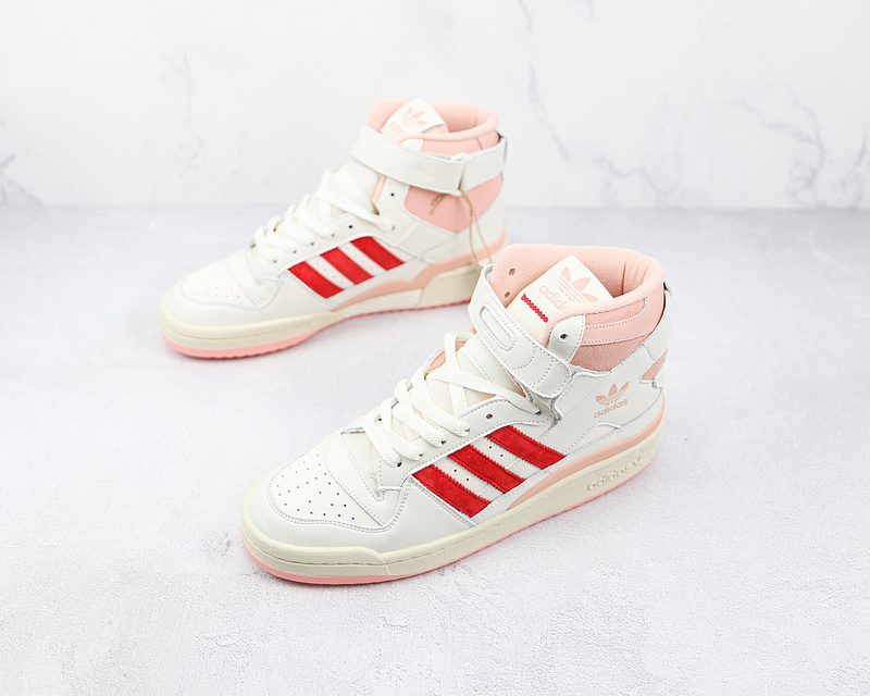 Forum 84 High White/University Red/Pink 15