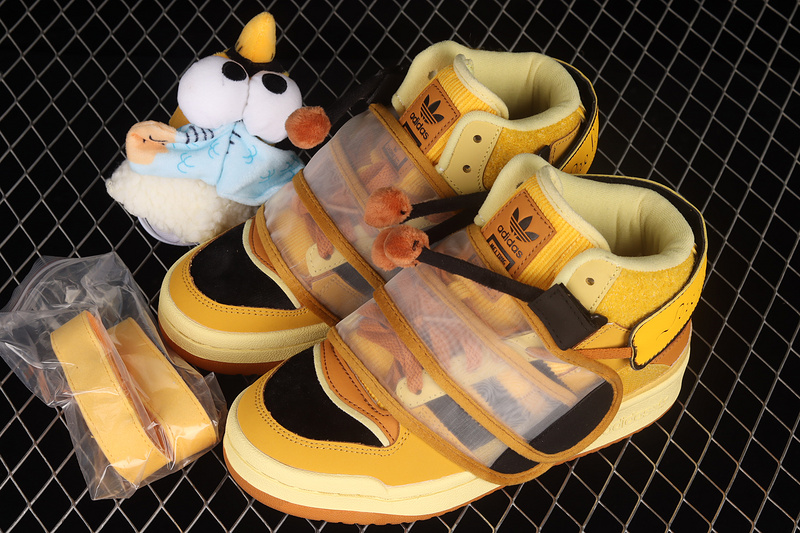 Melting Sadness X Forum Exhibit Mid Babo Yellow/Core Black/Sand 9