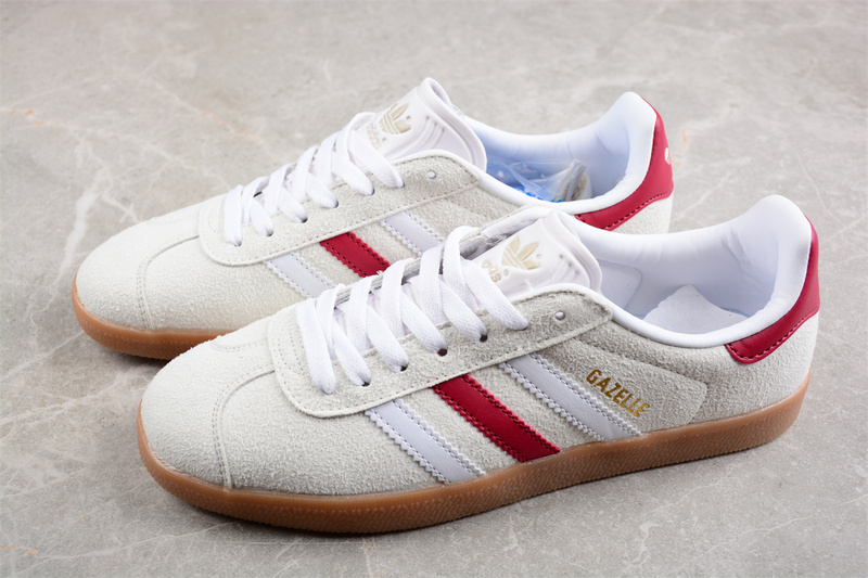 Adidas Gazelle Aluminium/Cloud White/Collegiate Burgundy 7