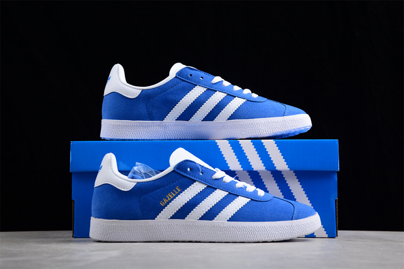 Adidas Gazelle Blue/Cloud White/Gold Metallic 3