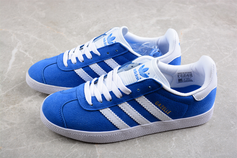 Adidas Gazelle Blue/Cloud White/Gold Metallic 25