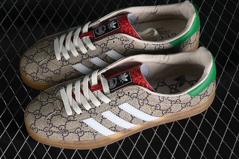 Originals X Gucci Gazelle Brown/White/Green 3