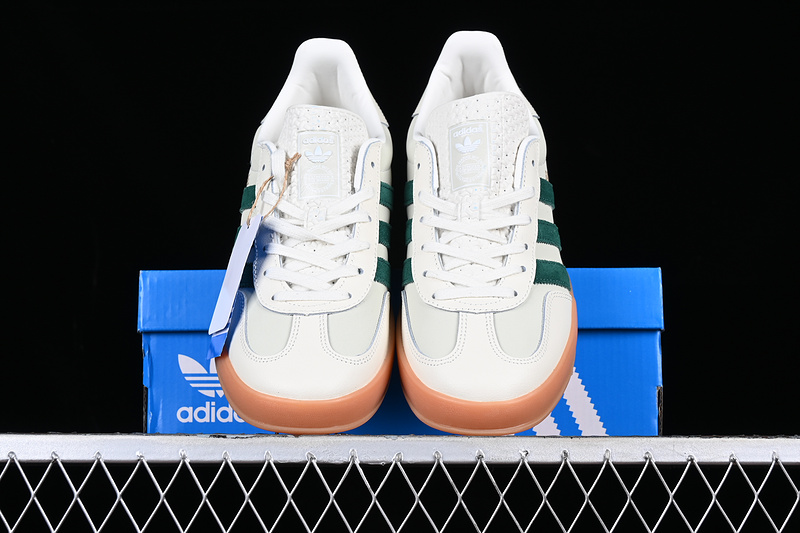 Adidas Originals Gazelle Indoor White/Green/Brown 5