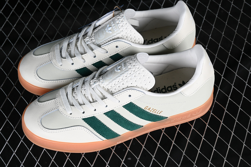 Adidas Originals Gazelle Indoor White/Green/Brown 7