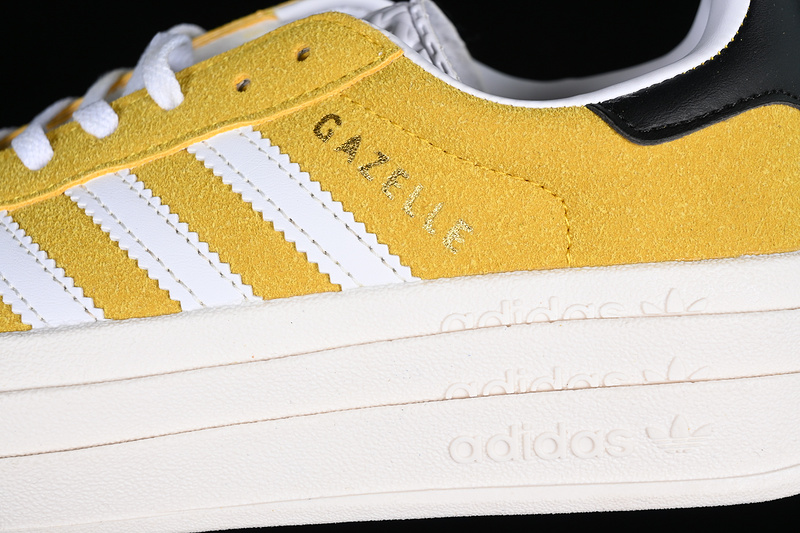 Adidas Originals Gazelle Bold Black/Yellow/White 13