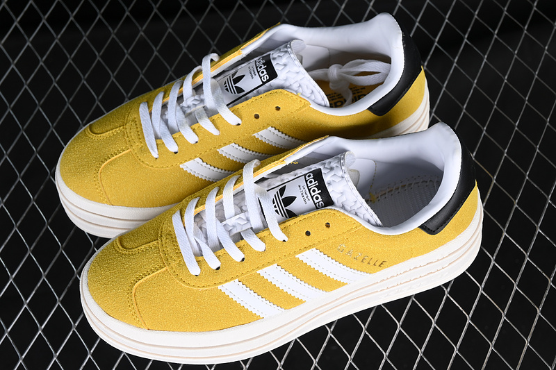 Adidas Originals Gazelle Bold Black/Yellow/White 19