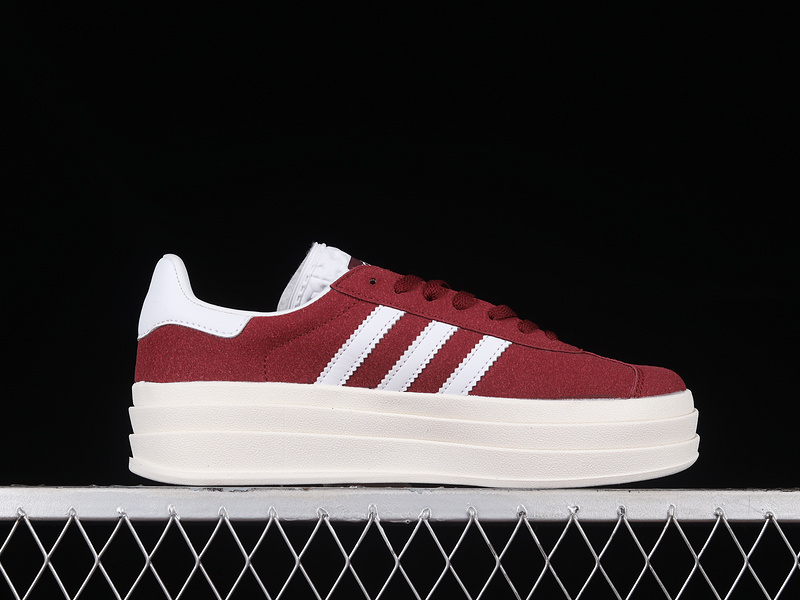 Gazelle Bold Shoes Shadow Red/Cloud White/Core White 17