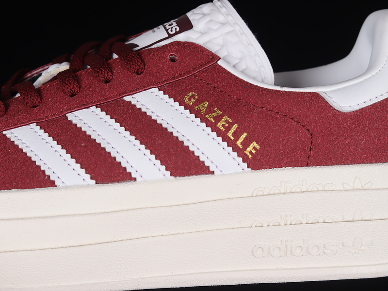 Gazelle Bold Shoes Shadow Red/Cloud White/Core White 19