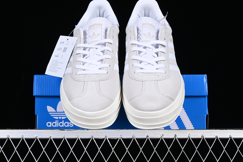 Adidas Wmns Gazelle Bold Grey Two/Cloud White/Core White 5