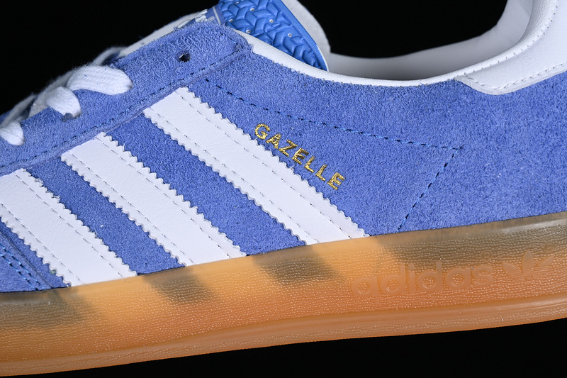 Adidas Originals Gazelle Indoor Blue Fusion/Footwear White/Gold Metallic 19