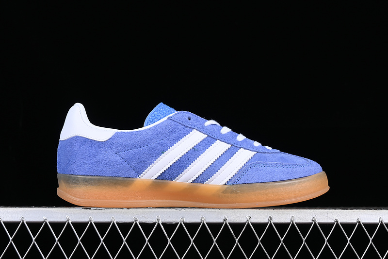 Adidas Originals Gazelle Indoor Blue Fusion/Footwear White/Gold Metallic 25