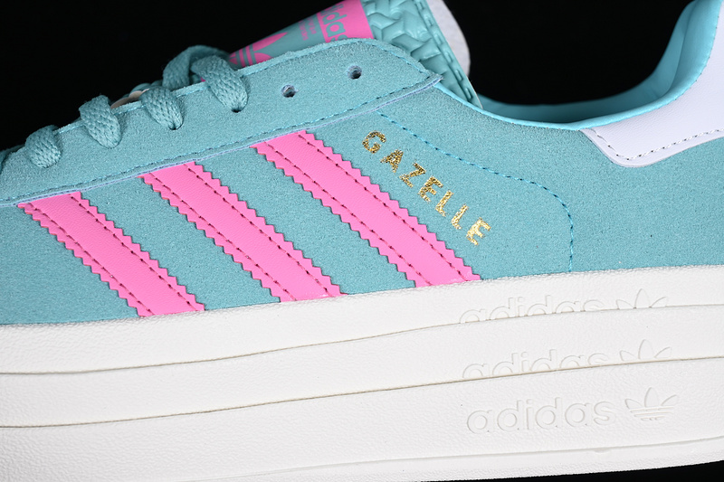 Adidas Originals Gazelle Bold White/Pink/Blue 15