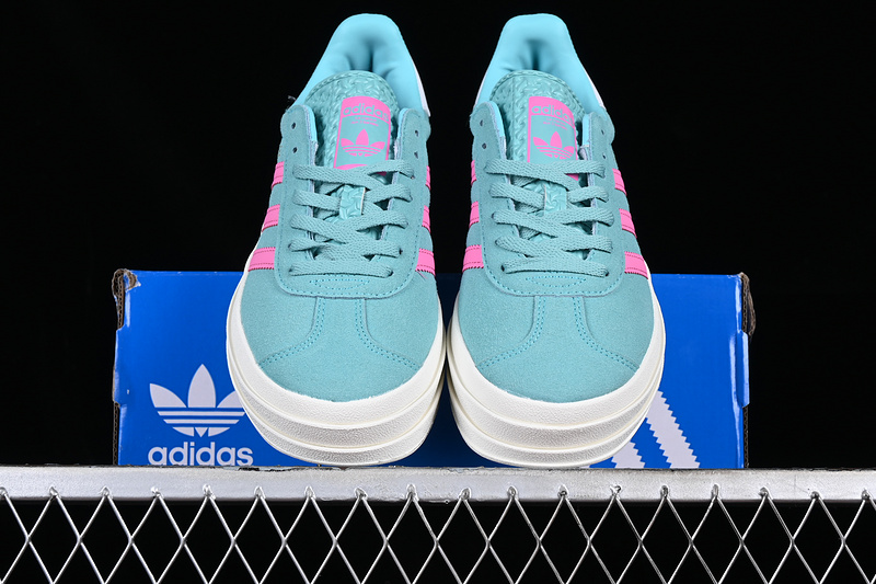 Adidas Originals Gazelle Bold White/Pink/Blue 19