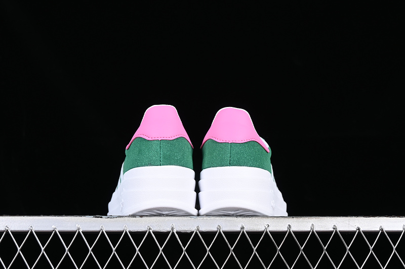 Adidas Originals Gazelle Bold White/Pink/Green 5