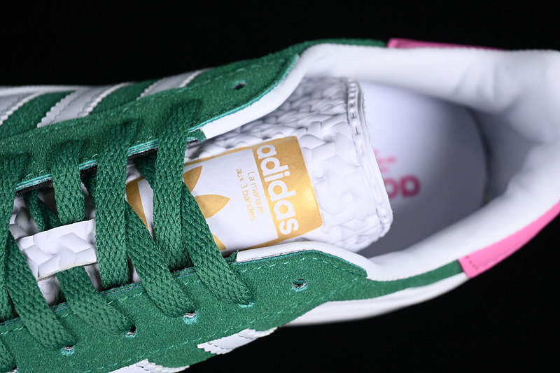 Adidas Originals Gazelle Bold White/Pink/Green 13