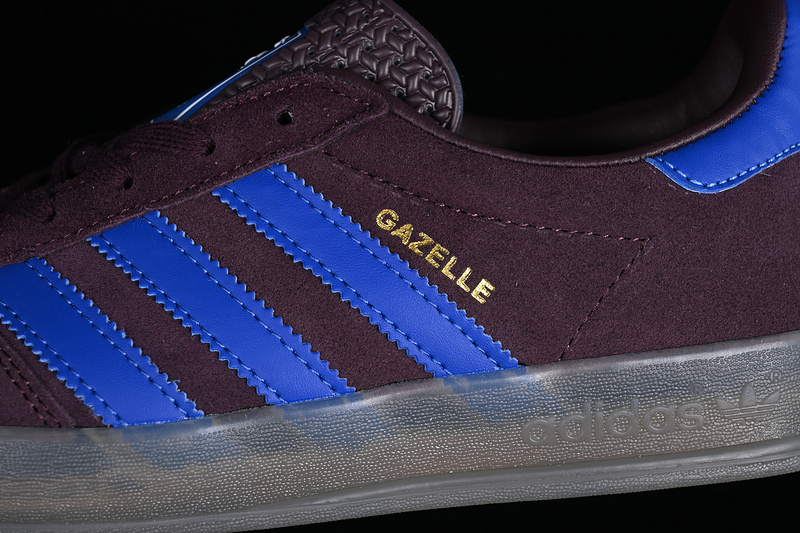 Adidas Gazelle Indoor Shadow Maroon/Semi Lucid Blue/Simple Brown 15