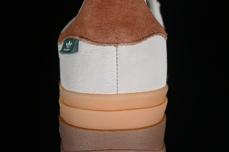 Originals Gazelle Bold Maple Leaf Cream White/Wild Sepia/Collegiate Green 7