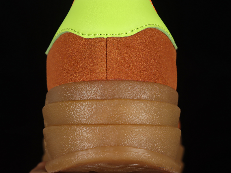 Gazelle Bold Shoes Brown/Fluorescent Green/Gold 3