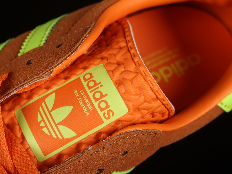 Gazelle Bold Shoes Brown/Fluorescent Green/Gold 11