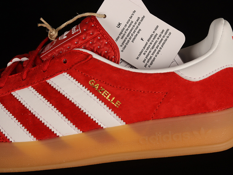 Gazelle Indoor Scarlet/Cloud White/Scarlet 7