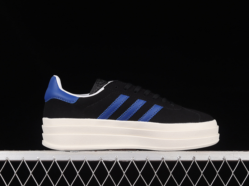 Gazelle Bold Shoes Core Black/Lucid Blue/Gold Metallic 29