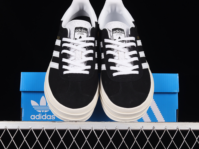 Gazelle Bold Shoes Core Black/Cloud White/Core White 13