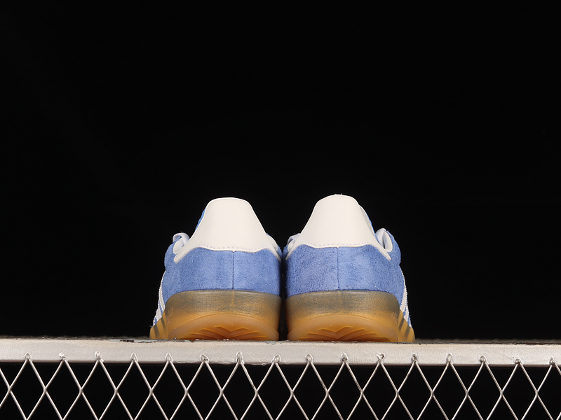 Gazelle Indoor Blue Fusion/Footwear White/Gold Metallic 15