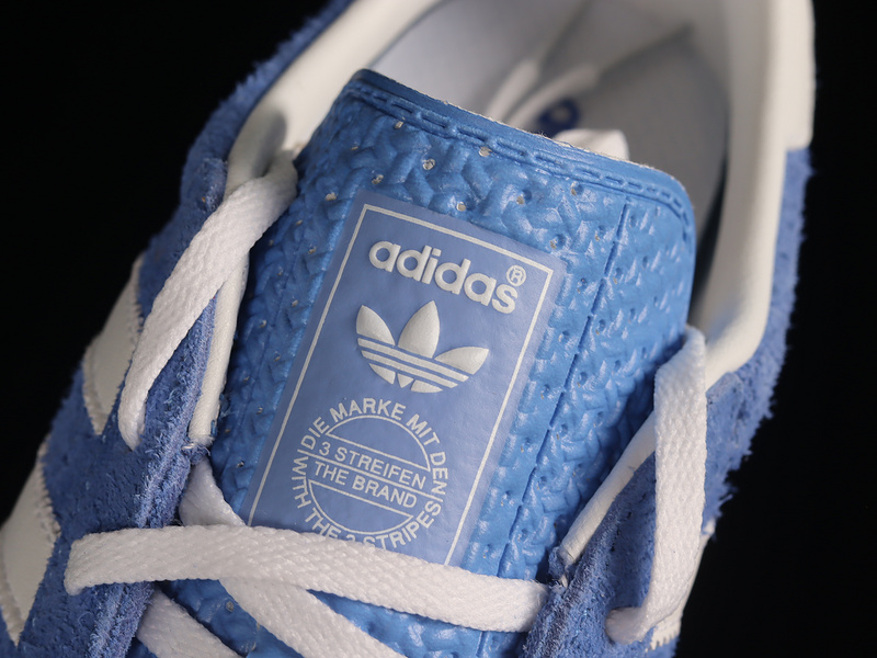 Gazelle Indoor Blue Fusion/Footwear White/Gold Metallic 19