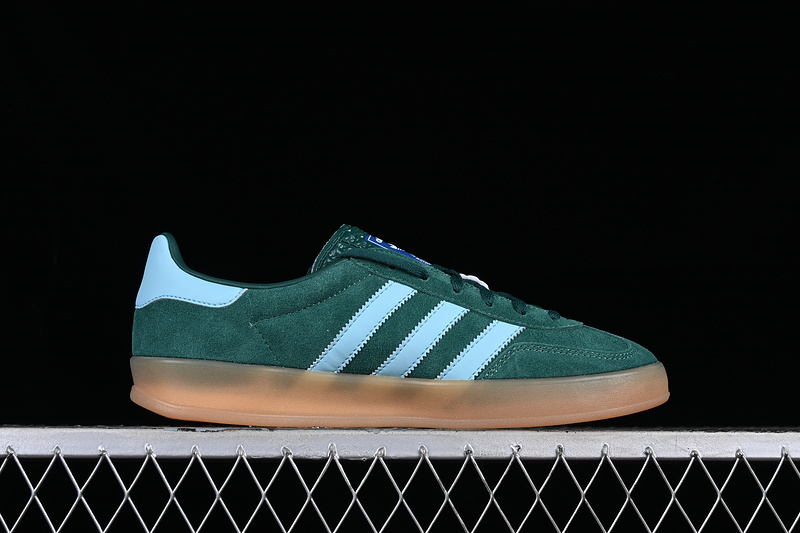 Adidas Originals Gazelle Indoor Collegiate Green/Hazy Sky/Victory Gold-[Unisex:35-45 7